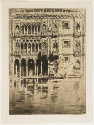 Ca d&39;Oro、1900 作： David Young Cameron
